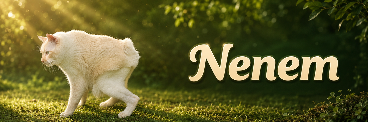 Nenem The Cat in the garden